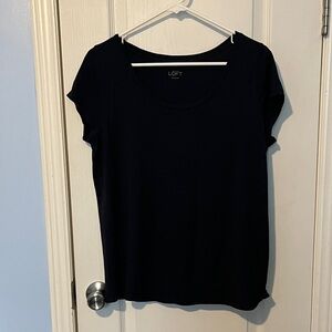 LOFT Women's Classic Black Short Sleeve Tee